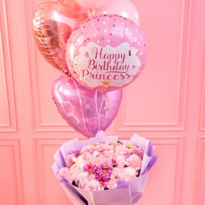 Roma + bouquet de globos